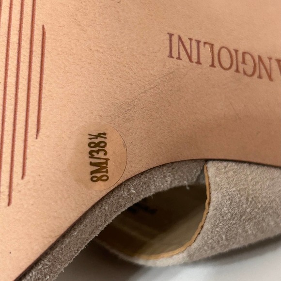 Enzo Angiolini Suede and Metallic Sandal Mixed Media Suede Leather Size 8 - Picture 8 of 9